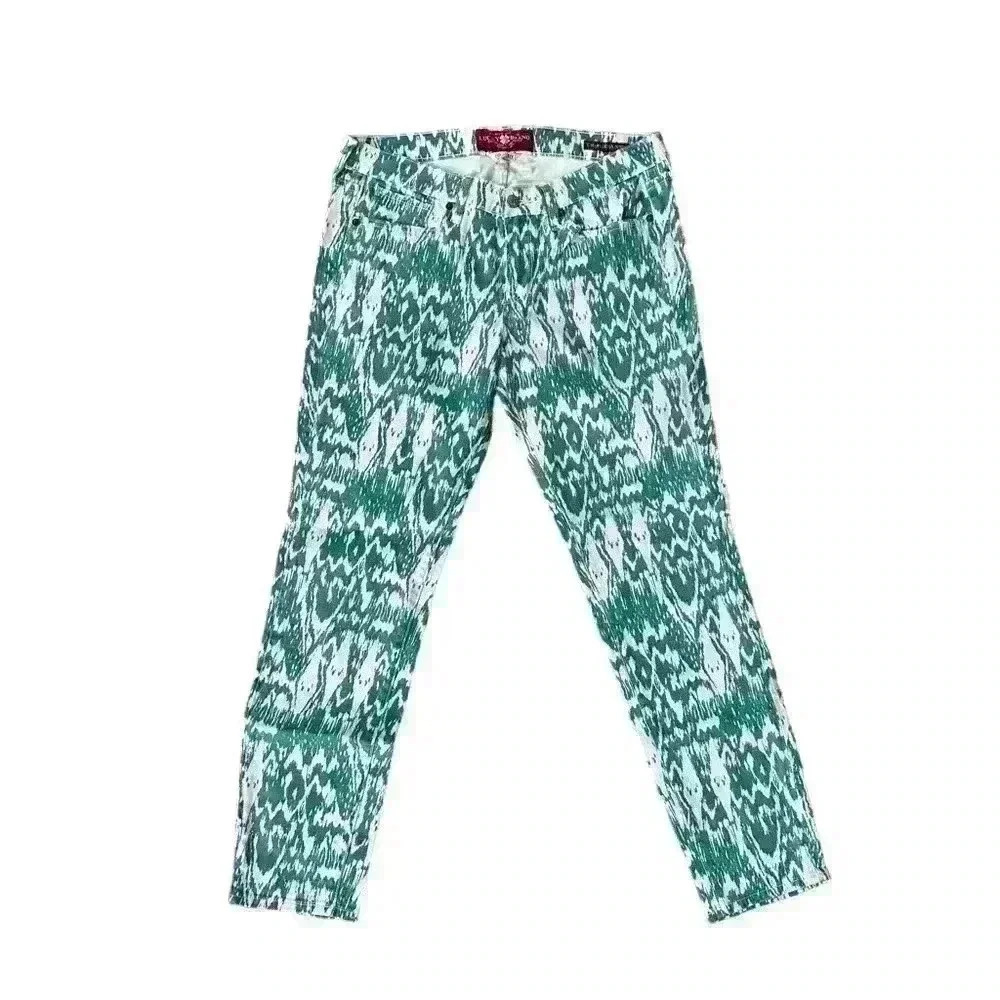 Lucky Charlie Skinny Jeans size 10 30 x 29 unique design Stretch Womens